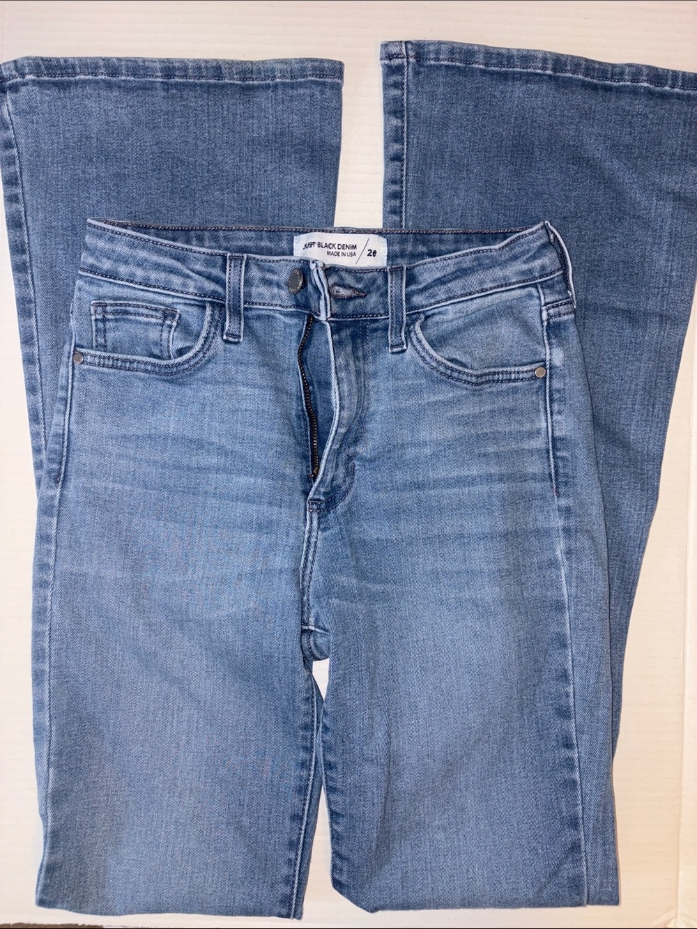 Just Black Denim Flair Bell Bottom Jeans Size 26